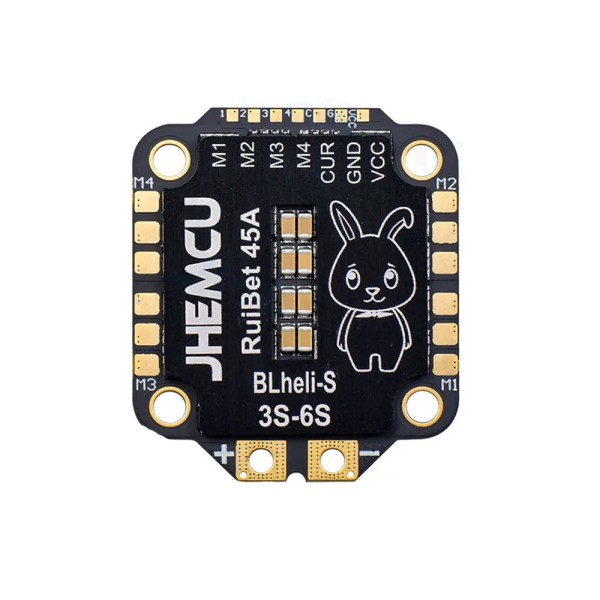 Hot Sales JHEMCU RuiBet 45A/55A ESC BLHELI_S Dshot600 4in1 Brushless ESC 3-6S 30.5X30.5 M4 for RC Flight Controller Drone